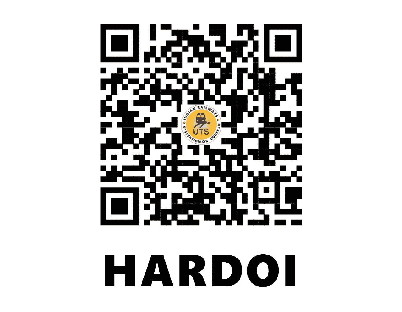 UTS QR Code for HARDOI - HRI (NR - UTTAR PRADESH)